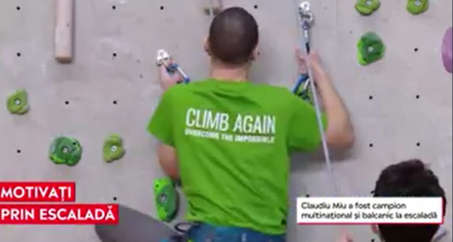 VIDEO Climb again. Cursuri de escaladă pentru copii speciali, pentru a ajunge în vârf indiferent de piedici
