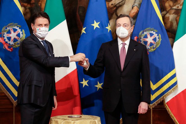 VIDEO Mario Draghi, noul premier al Italiei. Fostul şef al Băncii Centrale Europene a depus jurămânul