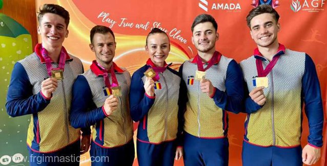 România a câştigat medaliile de aur în proba de grup a Campionatelor Mondiale de gimnastică aerobică