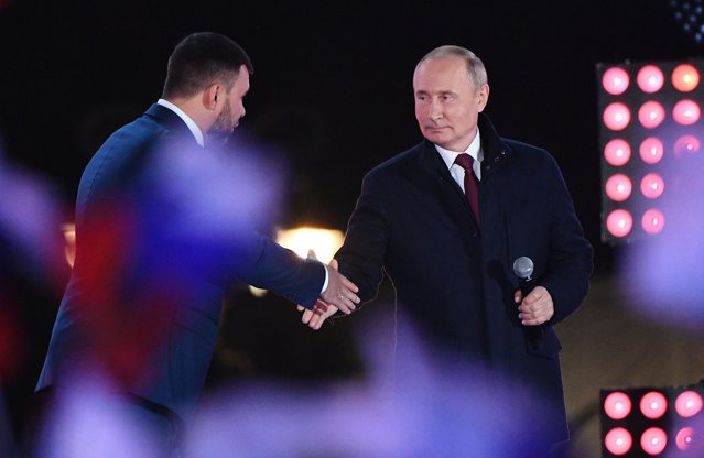 Putin celebrează “victoria operaţiunii speciale”. Concert cu steaguri, muzică şi artificii la Moscova după cea mai mare anexare teritorială din Europa de la al Doilea Război Mondial încoace