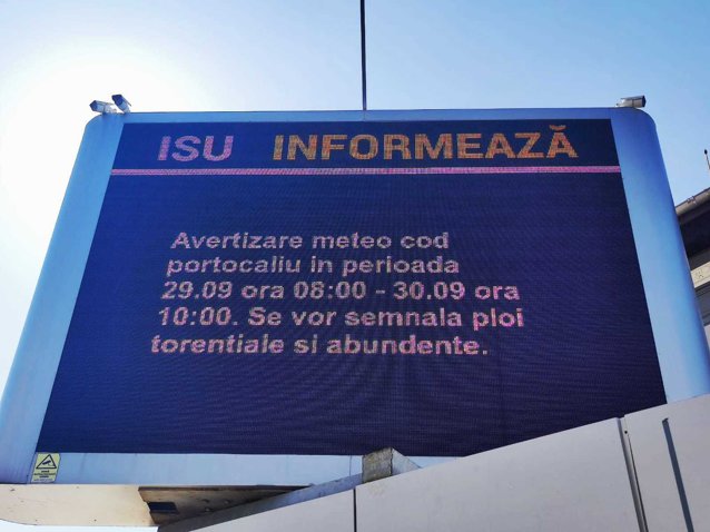 Avertizare meteo cod portocaliu emisă pentru Bucureşti şi Ilfov