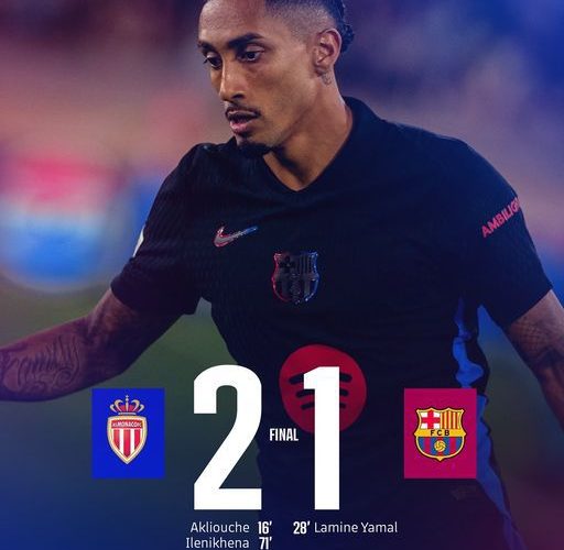 Barcelona pierde meciul cu Monaco în Liga Campionilor; Flick rămâne optimist