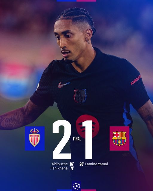 Barcelona pierde meciul cu Monaco în Liga Campionilor; Flick rămâne optimist