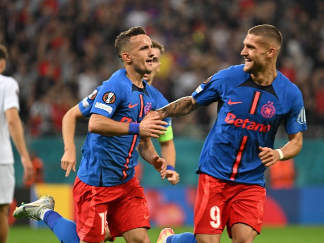 FCSB câştigă categoric primul meci din grupele Europa League şi e pe locul doi în clasament