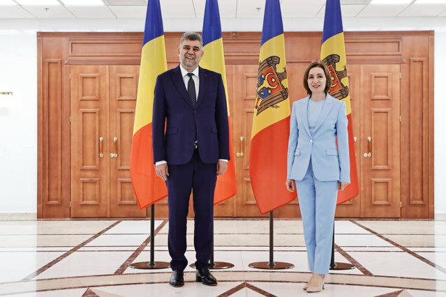 Premierul Marcel Ciolacu s-a întâlnit cu preşedintele Republicii Moldova, Maia Sandu