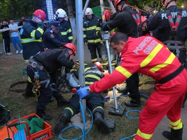 Un bărbat a căzut într-un canal dintr-un parc din Sectorul 4 al Capitalei