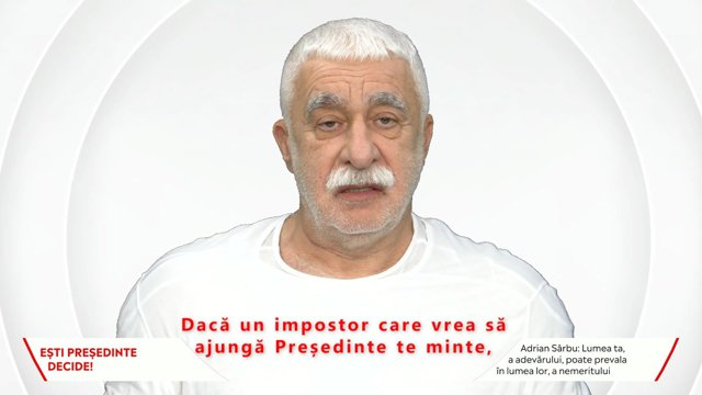 Adrian Sârbu: Votezi cu tine sau cu un om care te minte în fiecare zi? Duminică du-te şi pune ştampila pe alb!