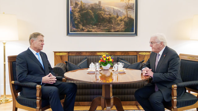 Klaus Iohannis, întâlnire oficială cu preşedintele Germaniei, Frank-Walter Steinmeier. Ce a cuprins agenda discuţiilor