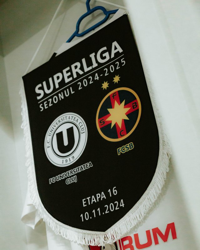 U Cluj - FCSB 1-2, în -ul etapei a 16-a din Superligă. Campioana a subordonat liderul