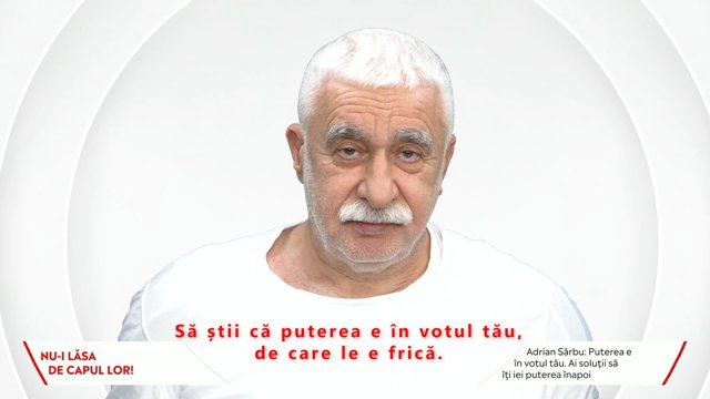 Adrian Sârbu: Anul ăsta, liderii Democrativei te-au sacrificat. Pe tine, bugetul, ţara. 2024 l-ai pierdut pe mâna lor. Puterea ta e în votul tău, de care le e frică