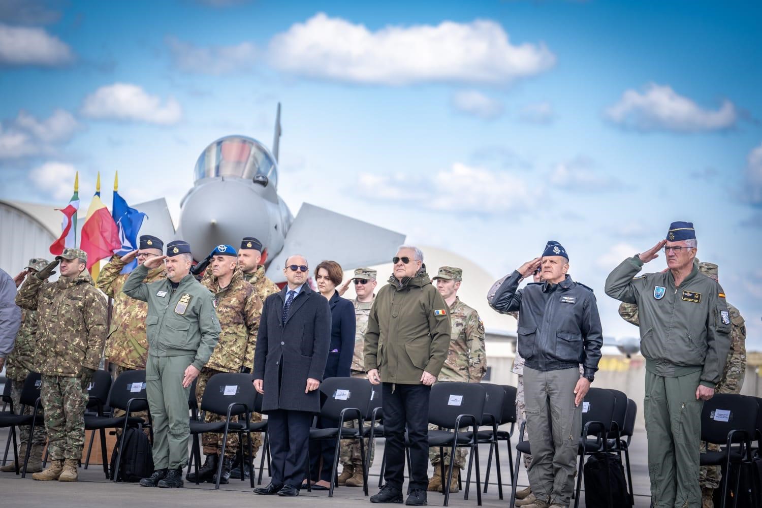 Ministrul apărării naționale, la ceremonia de certificare a detașamentului Forțelor Aeriene Italiene
