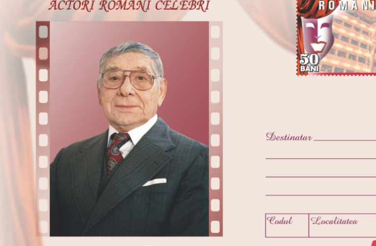 O serie de mărci poștale în memoria actorului Colea Răutu, emise de Romfilatelia