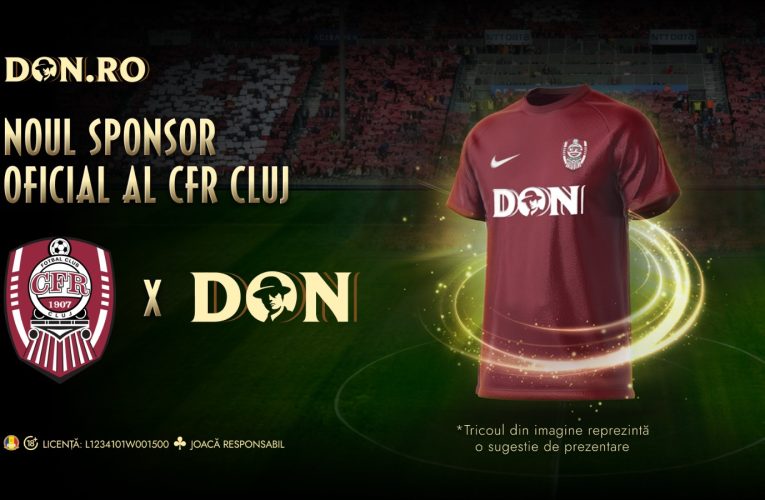 Don.ro este noul sponsor oficial al CFR Cluj, unul dintre cele mai mari cluburi de fotbal din România (P)