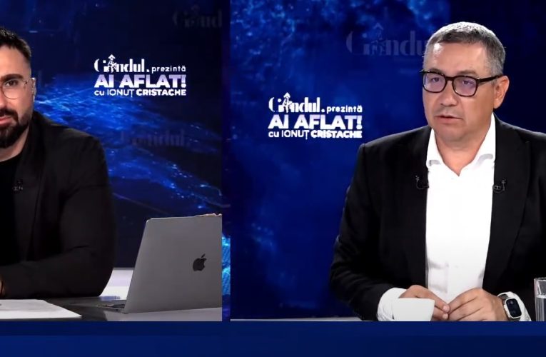 Victor Ponta nu crede că avem Opoziție reală. „Simion nu este o alternativă”