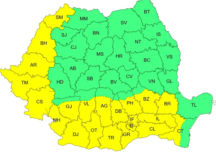 Meteo ANM: Nu scăpăm de arșiță, Cod portocaliu de caniculă în vest, temperaturi de până la 39 de grade