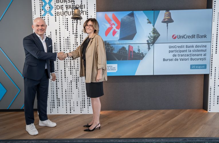 UniCredit Bank a fost primită oficial printre participanții la sistemul de tranzacționare al Bursei de Valori București. Avantajele pentru clienții grupului