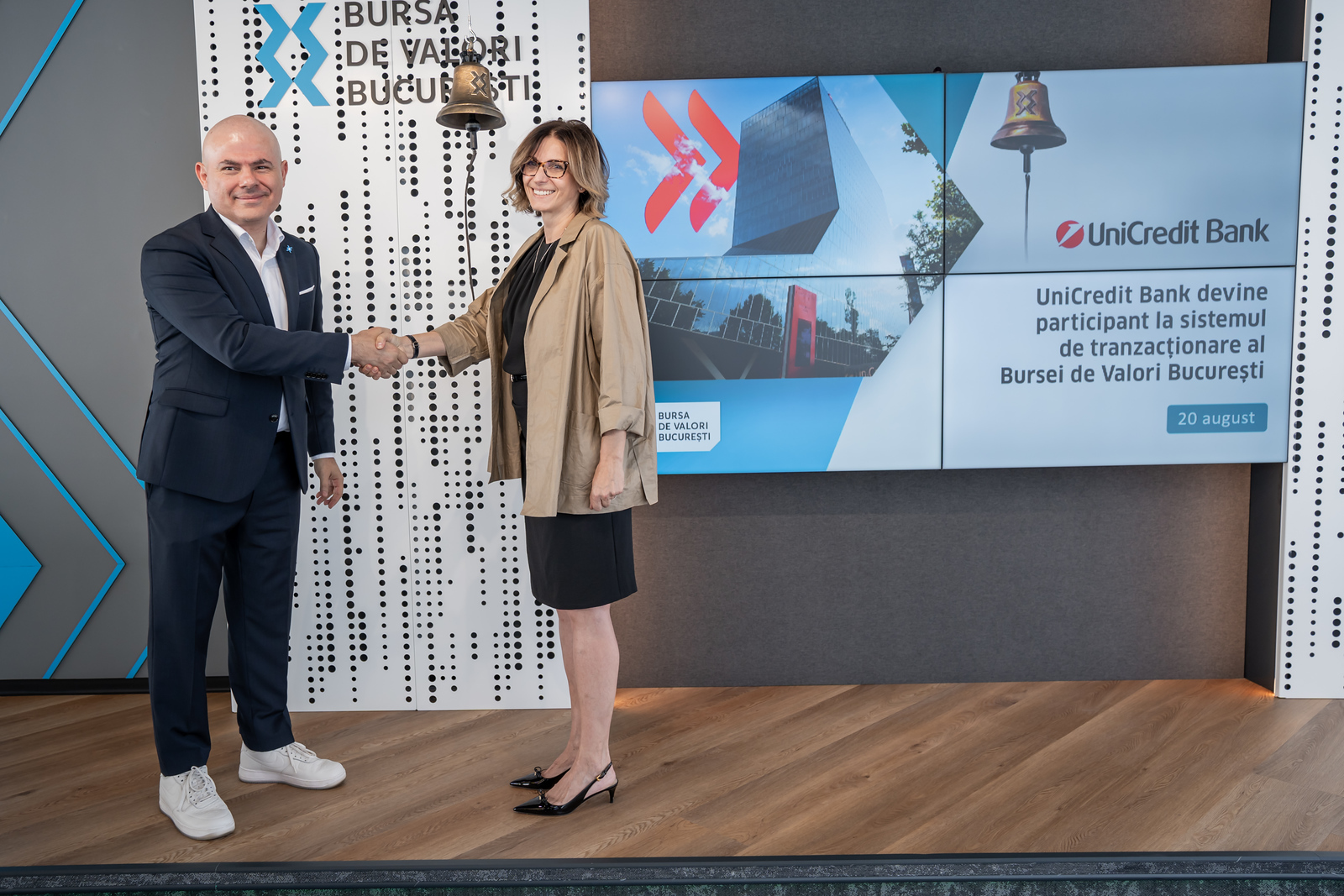 UniCredit Bank a fost primită oficial printre participanții la sistemul de tranzacționare al Bursei de Valori București. Avantajele pentru clienții grupului