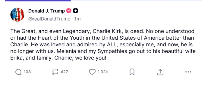 Activistul politic și aliatul lui Trump, Charlie Kirk, a fost împușcat la un eveniment din Utah. Acesta a murit la spital