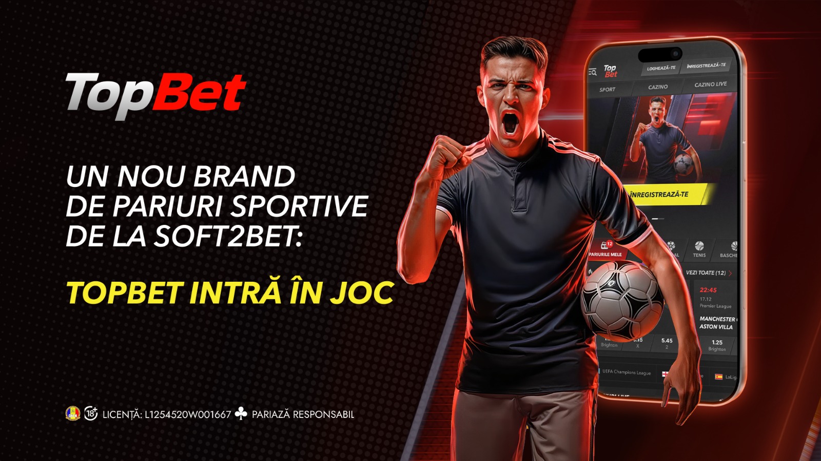 TopBet intră în joc: Noul brand de pariuri sportive marca Soft2Bet din România (P)