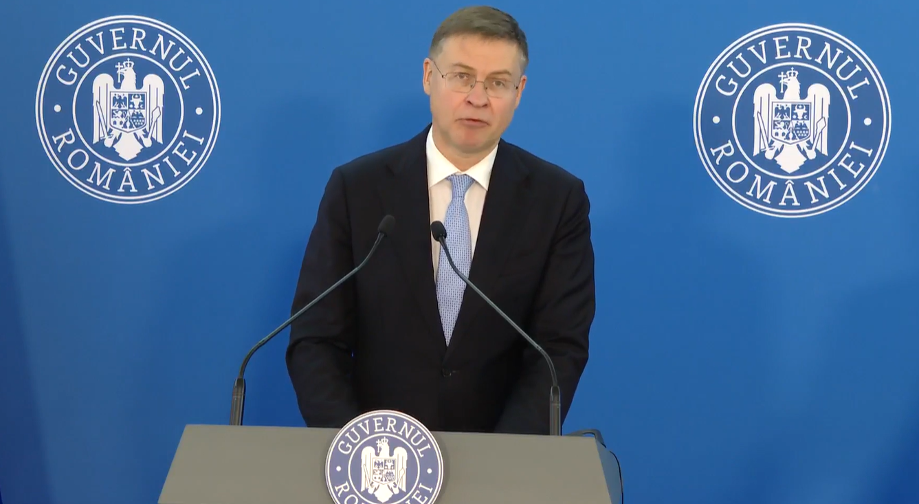 Valdis Dombrovskis: Ținta de deficit pentru 2026 trebuie să fie respectată