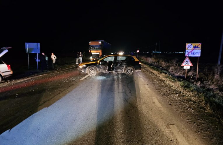 Bebeluș de 3 luni rănit într-un accident rutier în Târgu Neamț