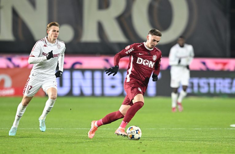 CFR Cluj învinge Rapid București, în derbiul din etapa a 17-a din Superliga de fotbal