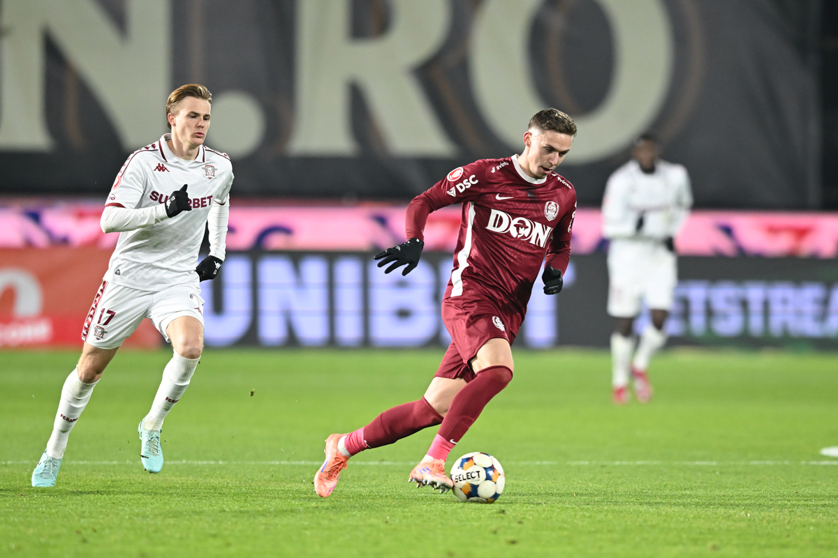 CFR Cluj învinge Rapid București, în derbiul din etapa a 17-a din Superliga de fotbal