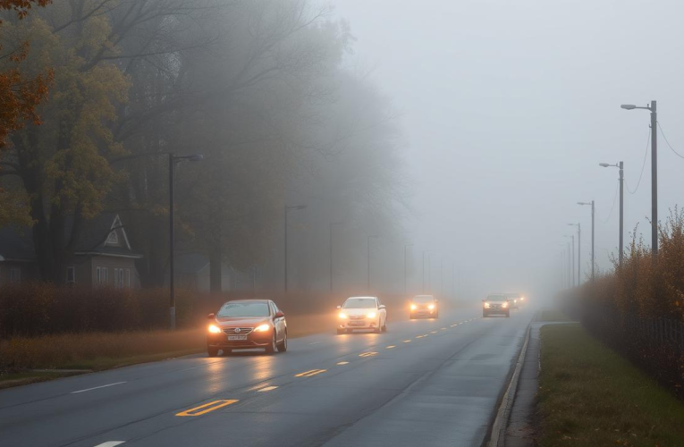 INFOTRAFIC: Ceața reduce vizibilitatea pe autostrăzi și pe drumuri din numeroase județe