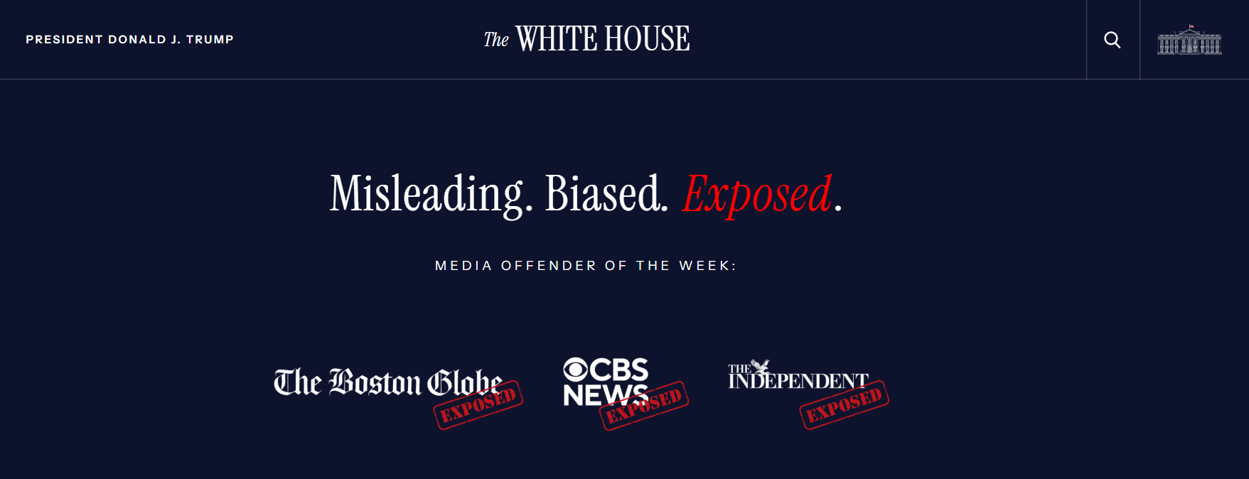 Războiul lui Trump cu presa. Casa Albă publică un instrument de urmărire a „infractorilor media” pe care îi acuză de răspândirea „știrilor false”