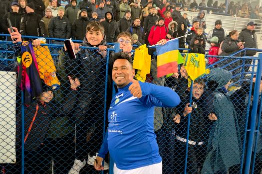 Ronaldinho a încântat la Iași în meciul demonstrativ cu echipa României