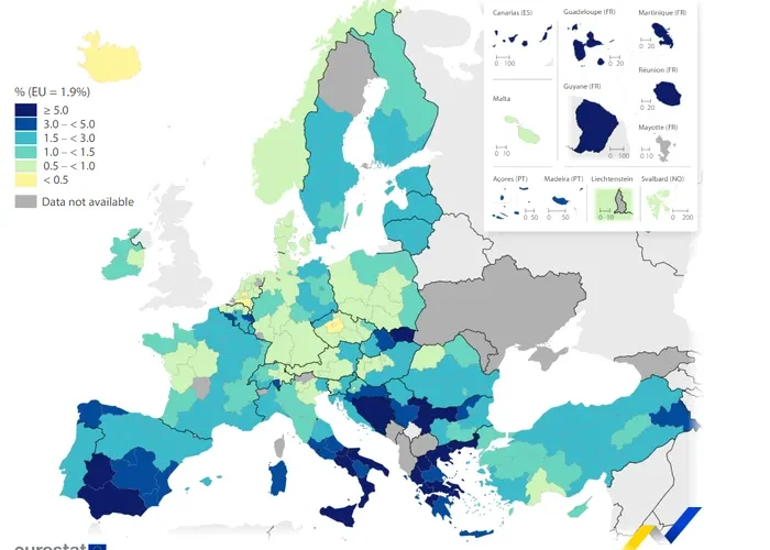 Șomajul pe termen lung în regiunile UE în 2024: Cum variază rata pe continent și care este situația României