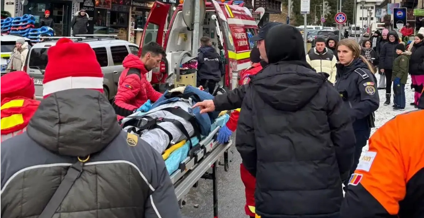 Accident grav pe pârtie la Predeal: o femeie lovită de o sanie și-a pierdut cunoștința. Avertisment dur al Salvamont