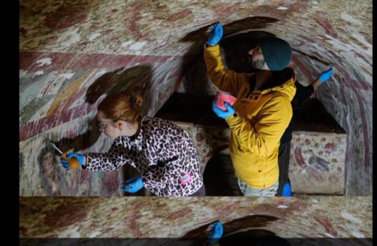 Descoperire arheologică șocantă: frescă cu Iisus reprezentat ca „Păstorul cel bun”