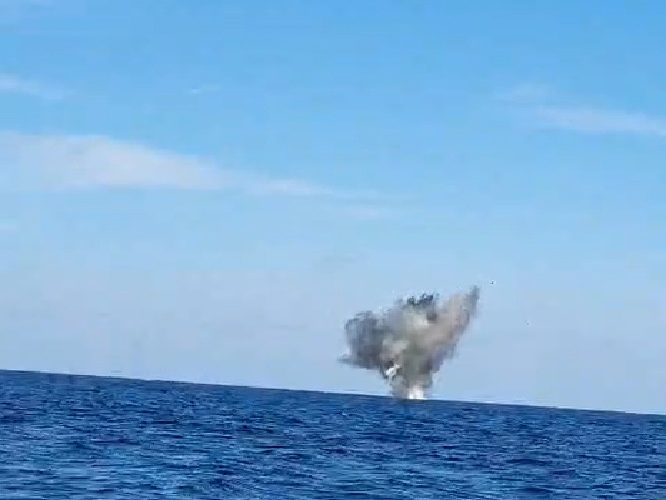 Dronă maritimă, neutralizată de scafandri în Marea Neagră