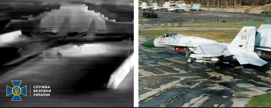 Drone ucrainene au lovit două avioane rusești Su-27 pe un aerodrom din Crimeea