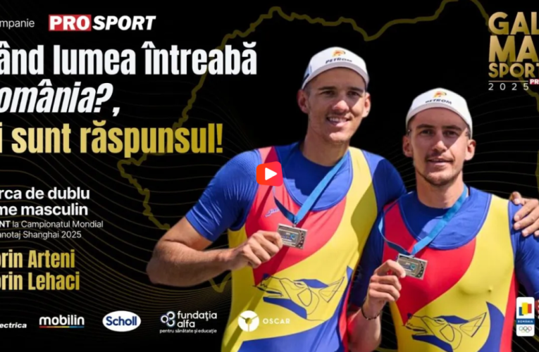 Florin Arteni și Florin Lehaci, premiu special la Gala Mari Sportivi ProSport: „Sperăm să ținem steagul sus!”