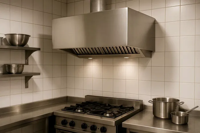 Hota inox profesională. Iată când este recomandat un model cubic de perete! (P)