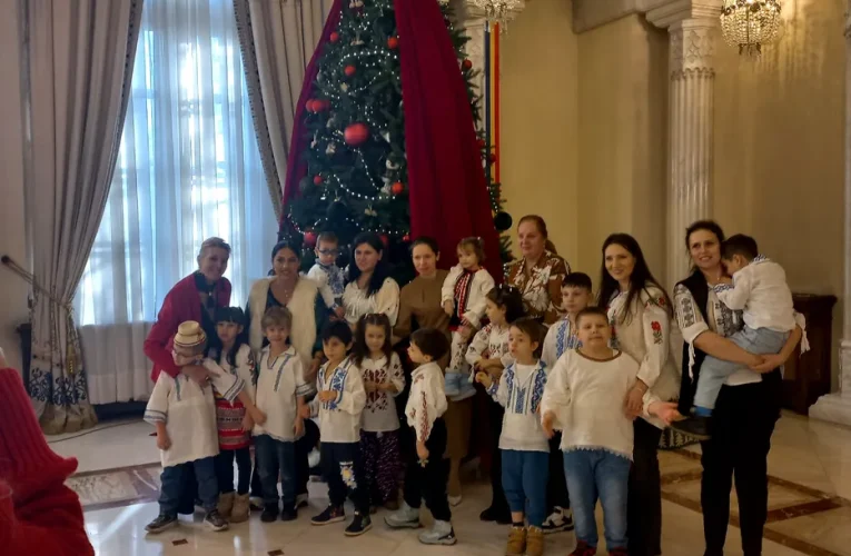 Mirabela Grădinaru a primit colindători la Palatul Cotroceni, în prag de sărbători