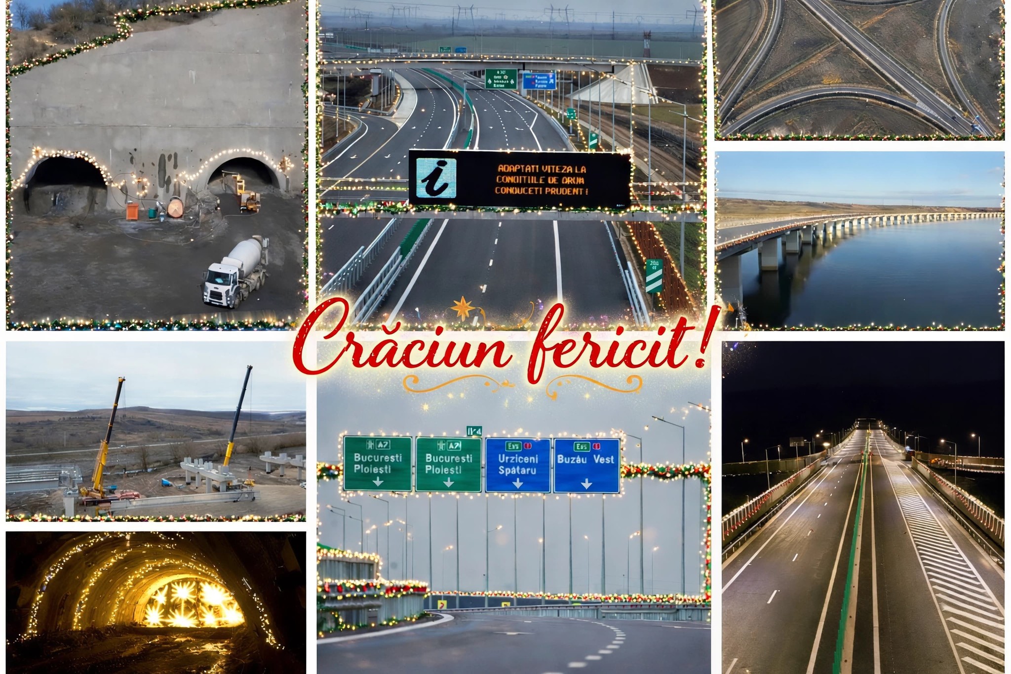 Primul Crăciun cu o infrastructură rutieră de mare viteză care unește Muntenia, Moldova, Oltenia și Dobrogea