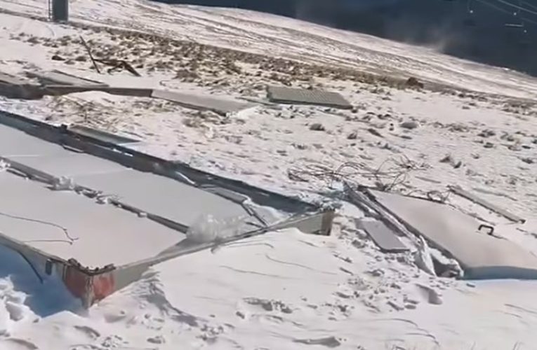 Viscol devastator în Gorj: Cabinet medical spulberat de furtună. VIDEO