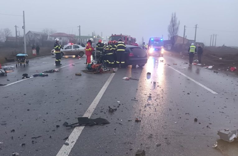 Accident grav în județul Neamț, pe E85: un mort și cinci răniți