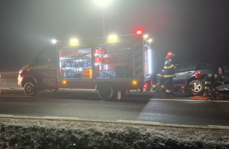 Arad. Accident rutier grav între Horia și Șiria: o persoană a murit, alte cinci implicate