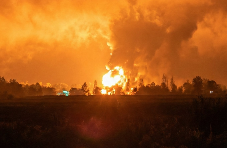 Atac cu drone ucrainene asupra unui depozit de petrol din regiunea Belgorod