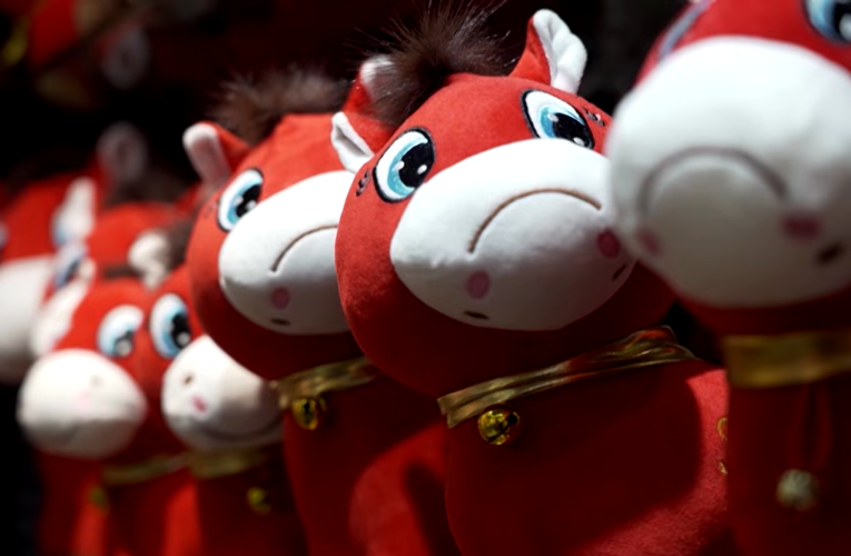 „Căluțul plângăcios” din Yiwu, fenomen viral înainte de Anul Nou Lunar