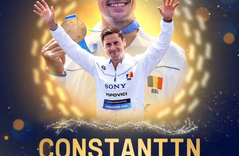 Constantin Popovici, desemnat cel mai bun sportiv din 2025 la sărituri în apă de la mare înălțime din Europa