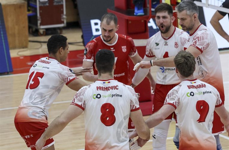 Dinamo București și CSM Arcada Galați, meciuri decisive în cupele europene la volei masculin