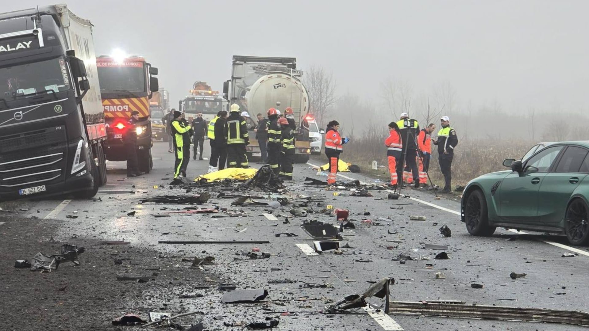 Driver Had Drugs in His System, Sources Say, After Minibus Crash Leaves Seven Dead in Timiș. Seven PAOK Fans Killed in Romania