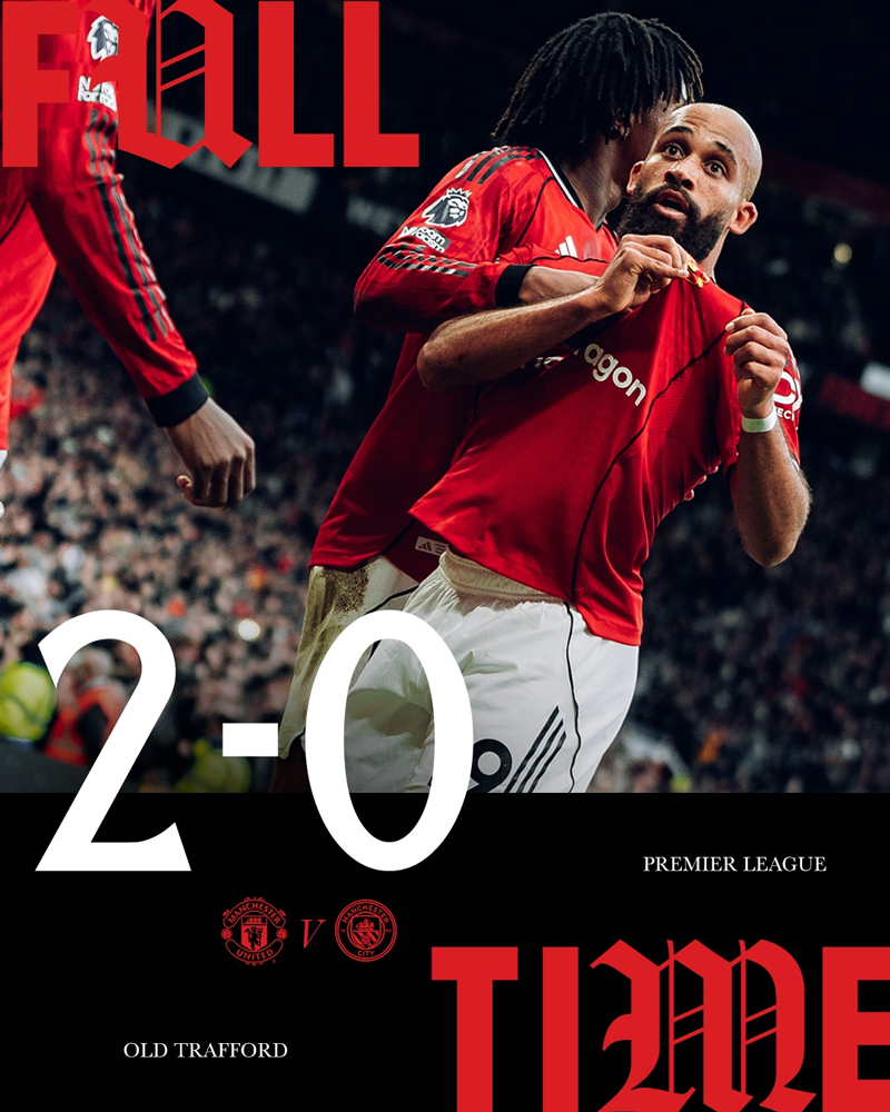 Manchester United învinge pe City în derbiul din Premier League, la debutul lui Carrick pe bancă