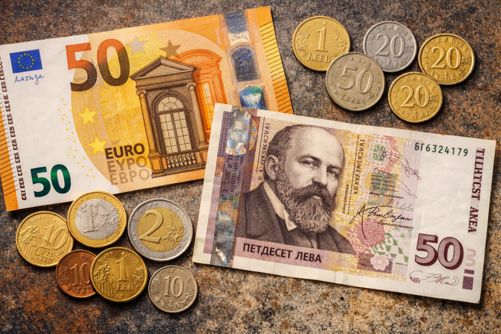 Moment istoric: 31 ianuarie, ziua în care Leva dispare definitiv din Bulgaria. Euro rămâne singura monedă legală de plată începând cu miezul nopții