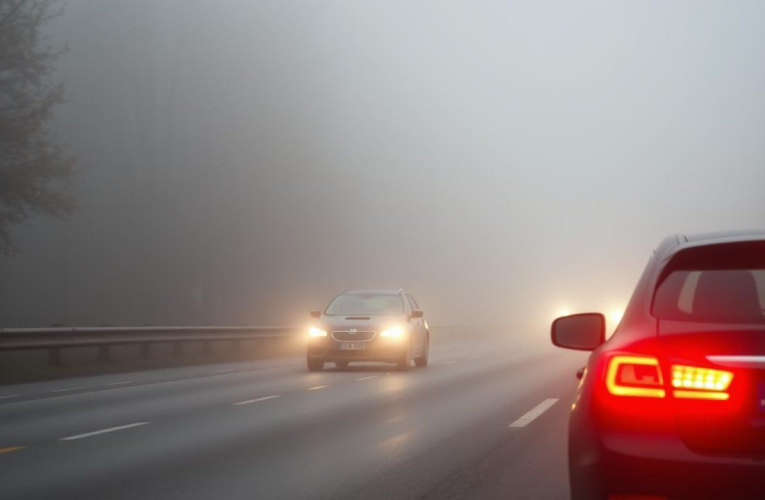 Trafic rutier în condiții de iarnă. Ceață pe mai multe drumuri din țară